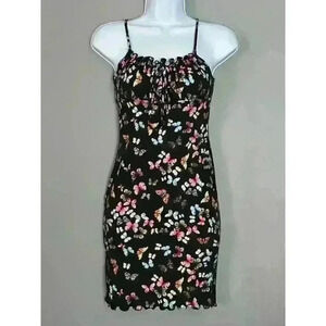 Liz and Sara Butterfly Print Fitted Dress (402)